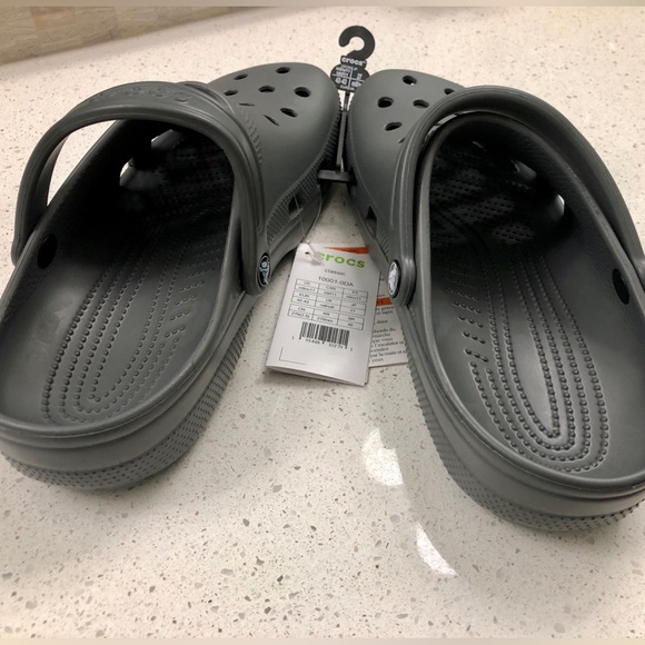 COPY - NWT Crocs Classic clogs, slate grey, unisex size US m9/w11, EUR size 42-… - Picture 4 of 5